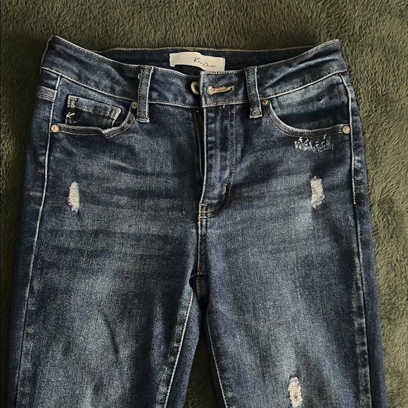 Distressed Blue Jeans for Women - Picture 2 of 4